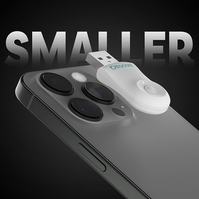 OTTOCAST Mini 2025 Wireless CarPlay & Android Auto 2-in-1 Adapter, Fast Stable Connection, Plug & Play for iPhone & Android Devices (White)