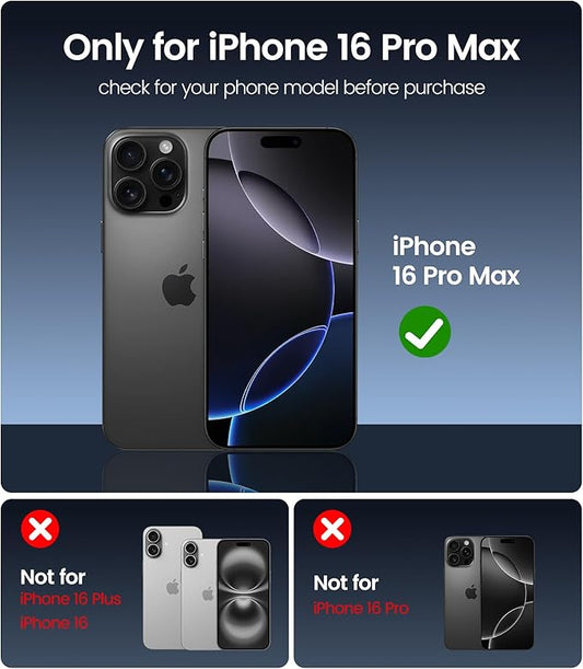 iGluz 4+2 Pack for iPhone 16 Pro Max Privacy Screen Protector with Camera Lens Protector[Easy Install & Bubble Free] 9H+ Tempered Glass iphone 16 Pro Max[True 25% Anti Spy] for Apple 6.9"(2024)