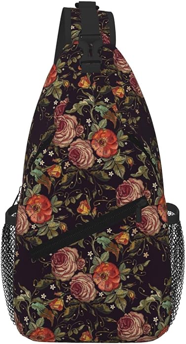 Cross Chest Bag Diagonally for Men Shoulder Bag for Travel Hiking Trendy Sling Bag with Adjustable Shoulder Strap