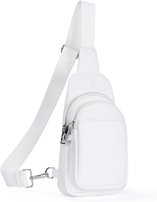 befen Genuine Leather Small Sling Bag for Women Anti-Theft Crossbody Chest Bags Fanny Packs for Travel with RFID Card Slots