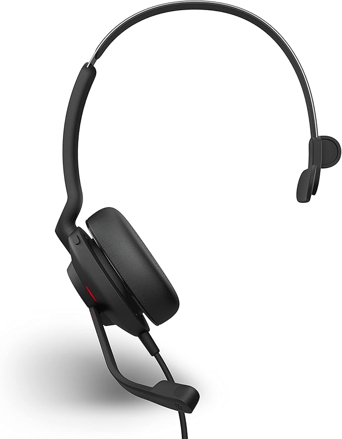 Jabra Evolve2 30 SE Wired Mono Noise-Cancelling Headset - Features 2-Mic Call Technology and USB-C Cable - Works with All Leading Unified Communications Platforms Such as Zoom and Google Meet - Black