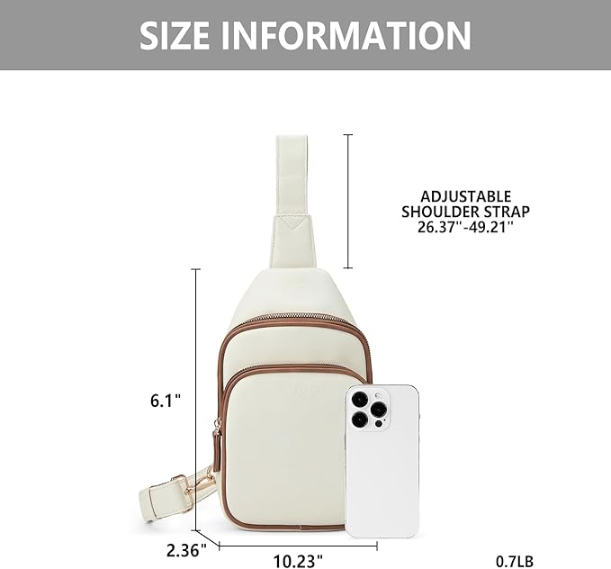 WESTBRONCO Small Sling Bag for Women Nylon Crossbody Sling Backpck Lightweight for Travel Casual Daily