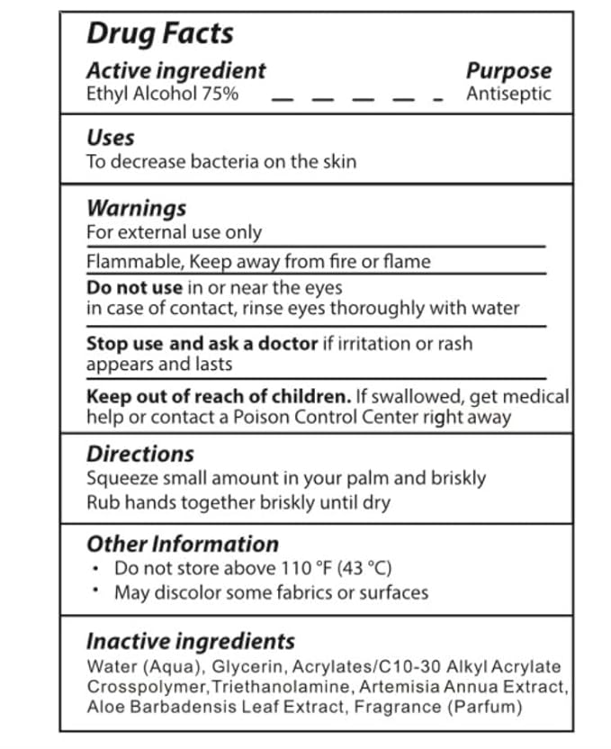 SIPA Hand Sanitizer 1.69 oz/ 50 ml, Jasmine Scent, Travel Size, Flip Cap Bottle each, Refreshing Soothing Gel with Aloe, and Vitamin E (Pack of 50)