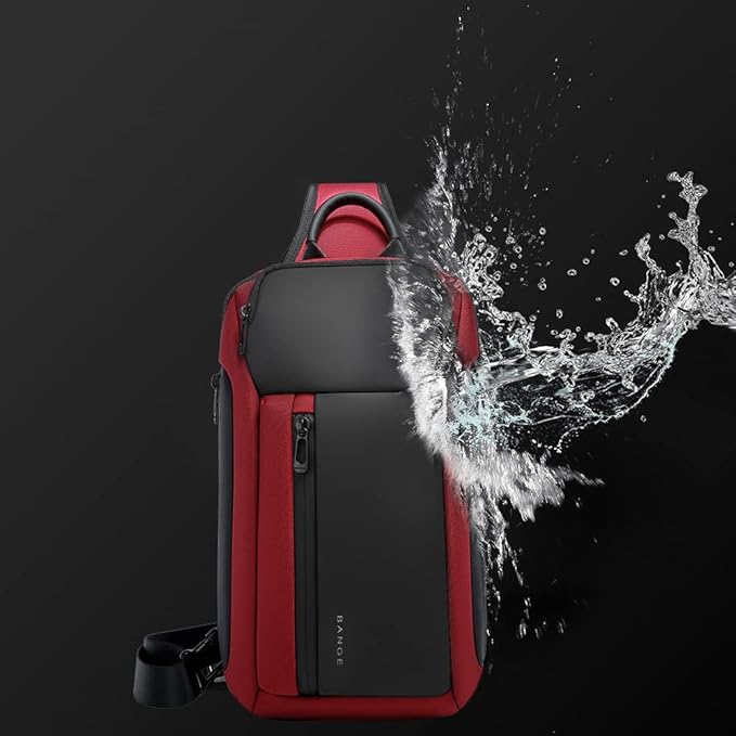 BANGE Sling Bag, Waterproof Men's Chest Bag Shoulder bags Crossbody Sling Backpack for Men……