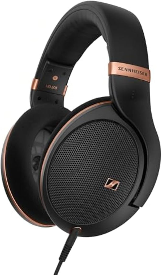 Sennheiser HD 505 - Wired, Over-Ear, with Transparent Sound and Controlled Bass, Enhanced Wearing Comfort, for Music, Work, Gaming, Copper Edition