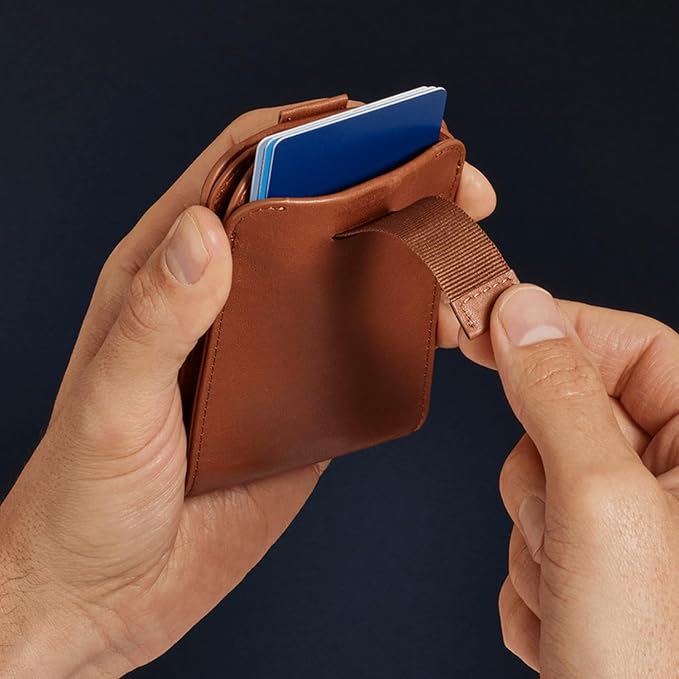 Distil Union Wally Bifold 5.0 Premium RFID Wallet with Titanium Money Clip - Slim Bifold Wallet for Men, Full Grain Leather, Minimalist RFID Card Holder - Holds 14 Cards & 30 Bills - Brown