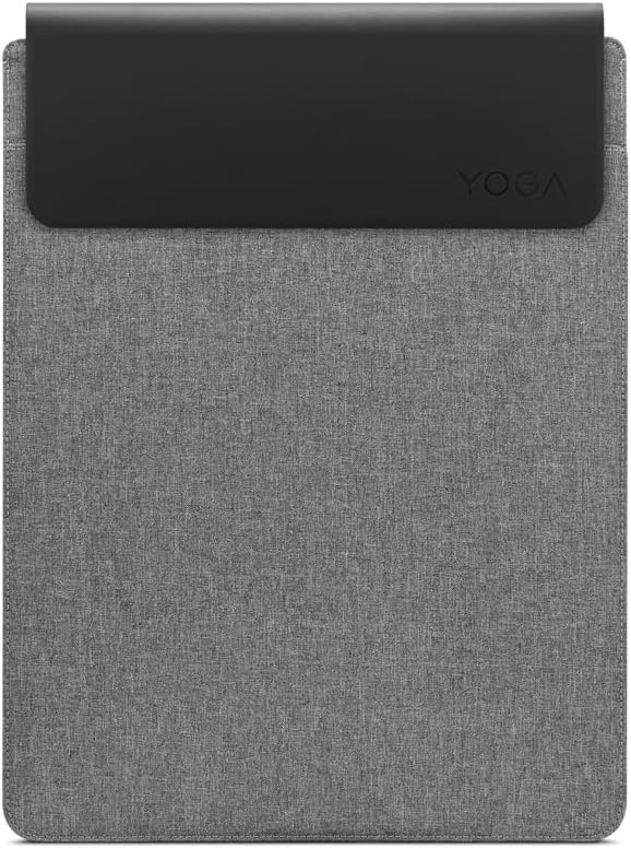 Lenovo Slim Laptop Sleeve 14 Inch Notebook/Tablet - Compatible with MacBook Air/Pro - Eco-Friendly Lightweight Case with Accessory Pocket & Magnetic Closure - Grey
