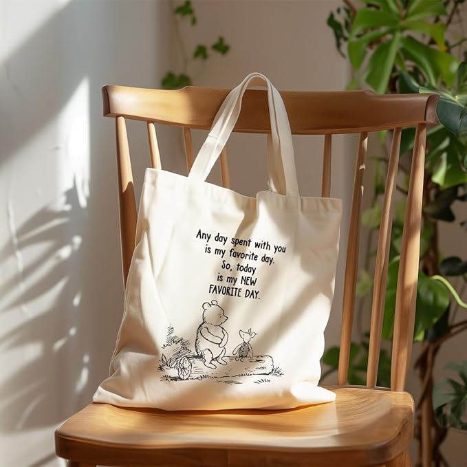 Canvas Tote Bag Aesthetic for Women,Reusable Canvas Cute Shoulder Bag for Grocery, Shopping, Beach & Daily Use