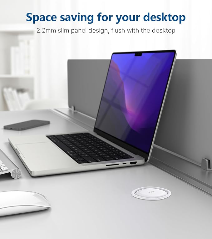 Pop up Outlet for Countertop,3.15-inch Hole Desk Grommet Power,8 Outlets 4 USB,20W USB C Fast Charging,Kitchen Island Pop Up Electrical Outlet