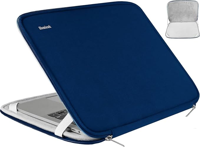 Laptop Case 14 inch, Shockproof Protective Computer Cover Flip Case Briefcase Carrying Bag Compatible with 14" HP, Lenovo, Asus, Acer, Notebook, Chromebook Computer, Blue
