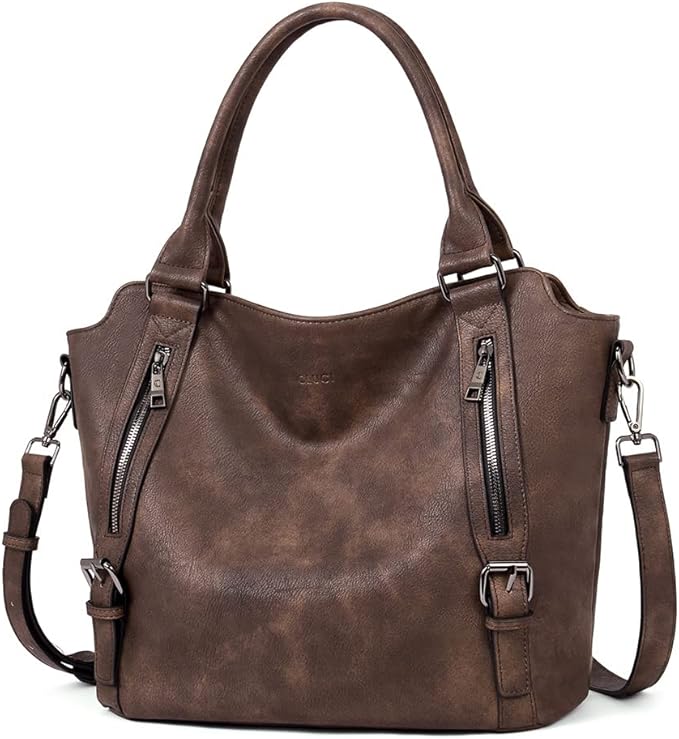 CLUCI Purses for Women Vegan Leather Handbags Tote Purse Shoulder Bag Large Ladies Hobo Bags