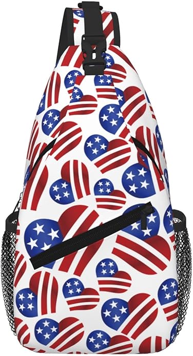 Cross Chest Bag Diagonally for Men Shoulder Bag for Travel Hiking Trendy Sling Bag with Adjustable Shoulder Strap