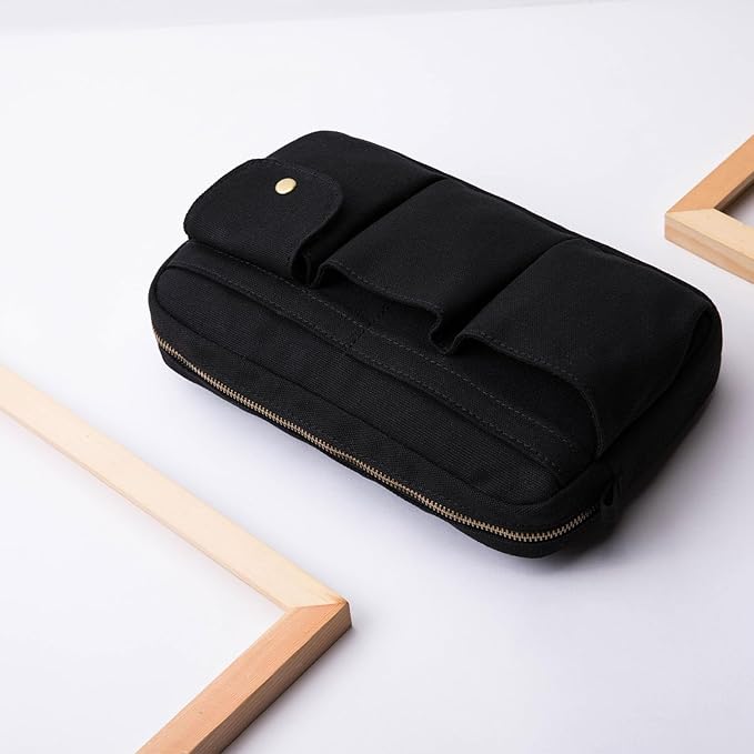 Storage Bag-arge Cosmetic Bag for Women, Travel Makeup Bag, Zip Up Bag, Cute Makeup Bag - Pure Cotton Canvas - Can be Suspended - Perfect Storage for Cosmetics