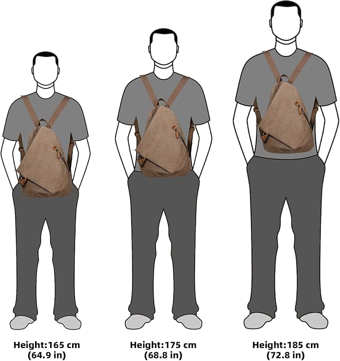 KL928 Canvas Vintage Backpack – Large Casual Daypack Outdoor Travel Rucksack Hiking Backpacks for Men Women