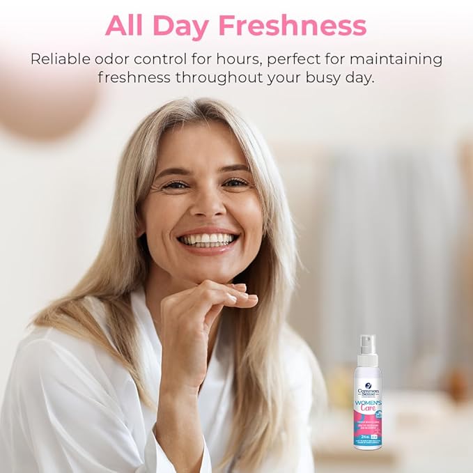 Women’s Care Intimate Cleansing Spray by Smart Common Sense, Feminine Hygiene, Long-Lasting Odor Control, 3 Pack (2 fl. oz)