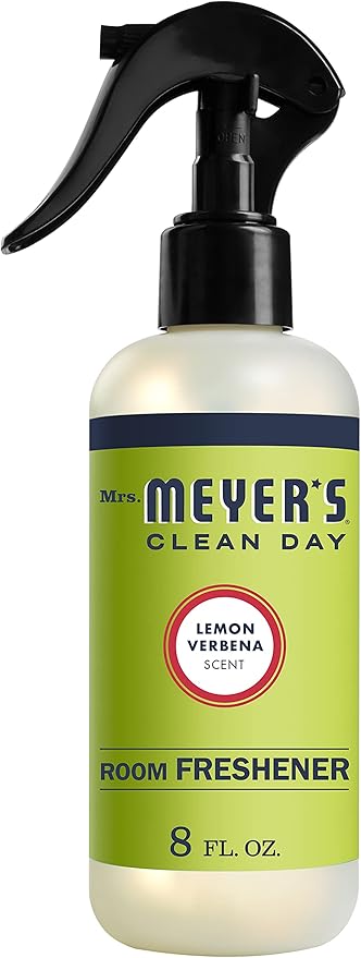 Mrs. Meyer's Clean Day Room Freshener Spray Bottle, Lemon Verbena Scent, 8 Fl oz (Pack of 2)