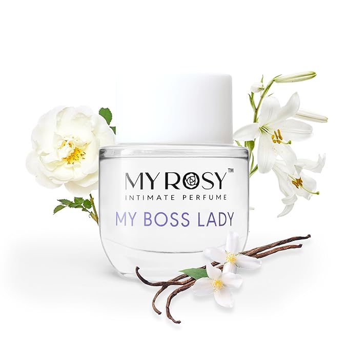 My Rosy Lady Deodorizing Perfume Oil for Women - Dermatologist Approved- Intimate Fragrance- Hypoallergenic, Long Lasting, Alcohol & Paraben-Free, Odor Control, Fragrance Oil for Feminine Area