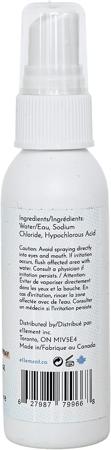 Hypochlorous Acid Face and Skin Spray - HOCL- Safe for use on Acne Prone Skin - Eczema - Dry Scalp - Post Procedure -Toner - Eye Lash Cleanser - Face and Hand Cleanser (Small 2 oz.)
