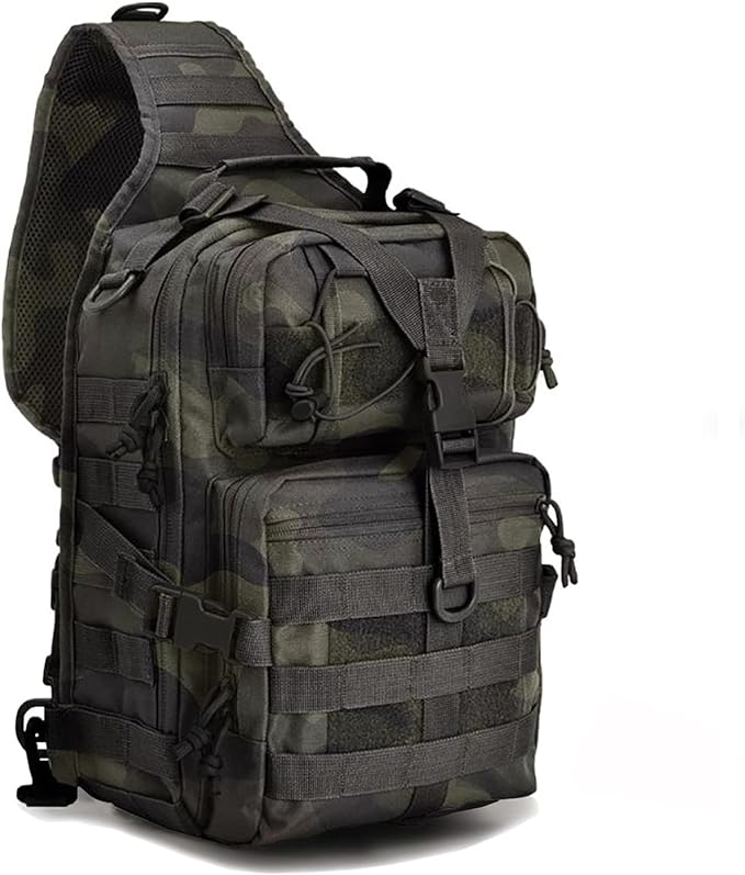 hopopower Tactical Sling Bag Pack Military Rover Shoulder Backpack EDC Assault Range Bag, Water-Resistant