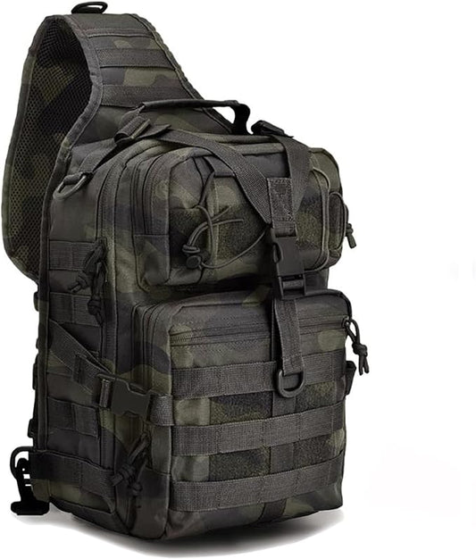 hopopower Tactical Sling Bag Pack Military Rover Shoulder Backpack EDC Assault Range Bag, Water-Resistant