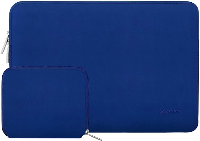 MOSISO Laptop Case 13.3 inch, 13-13.3 inch Laptop Sleeve Bag Compatible with MacBook Air/Pro 13 / Pro 14, HP Dell ASUS Lenovo Notebook, Neoprene Computer Sleeve Bag with Small Case, Royal Blue