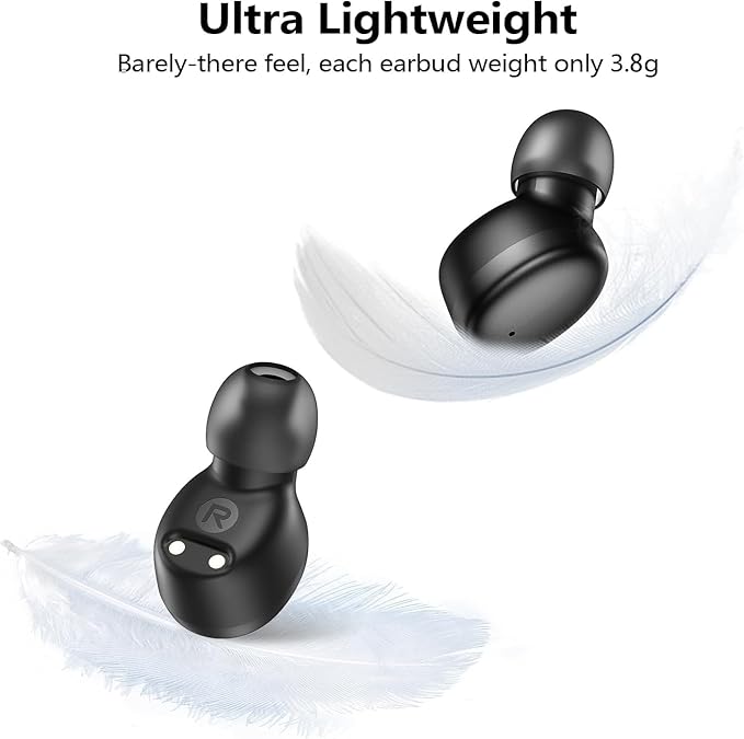 kurdene Wireless Earbuds Bluetooth 5.3 in Ear Buds Light Weight Headphones,Deep Bass Sound,Built in Mics Headset,Clear Calls Earphones for Sports Workout