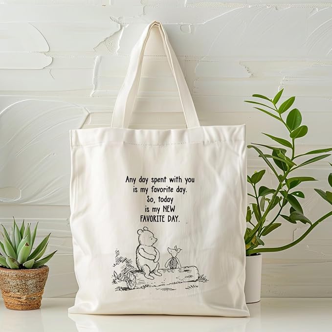 Canvas Tote Bag Aesthetic for Women,Reusable Canvas Cute Shoulder Bag for Grocery, Shopping, Beach & Daily Use