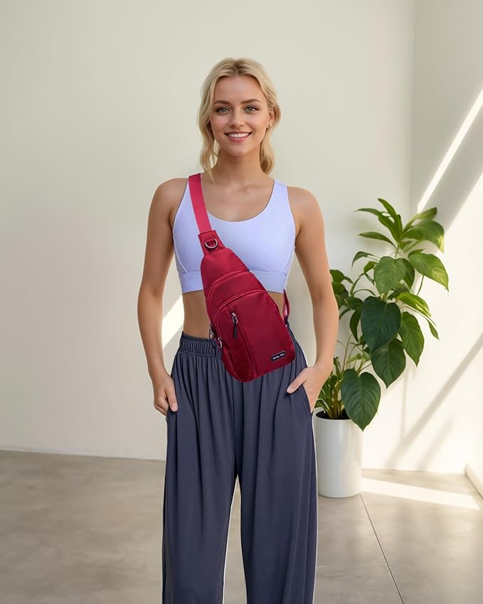 Seoky Rop Small Sling Bag Crossbody for Men Women One Strap Shoulder Cross Body Bag Sling Backpack for Travel