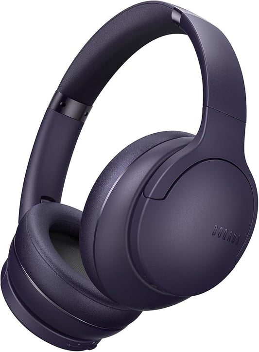 DOQAUS Upgrade Bluetooth Headphones Over Ear, 90H Playtime BT 5.3 Wireless Headphone EQ Modes, Built-in HD Mic, HiFi Stereo Sound, Deep Bass, Memory Foam Cups for Phone/PC&Travel/Gym/Workout