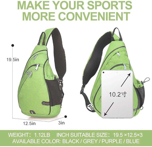 INOXTO Sling Bag, Multipurpose Crossbody Shoulder Bag for Men and Women