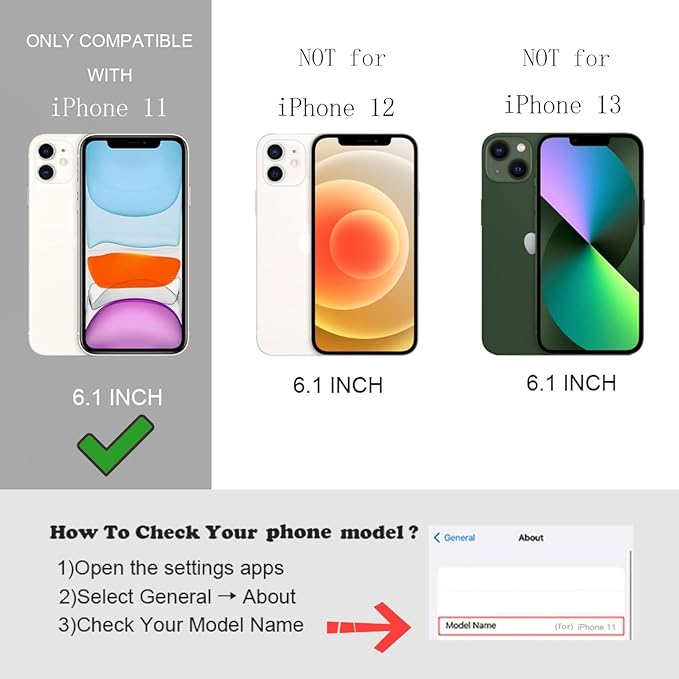 UEEBAI Magnetic for iPhone 11 Case, Bow Case Compatible with MagSafe, Wireless Slim Clear Ribbon Aesthetic Phone Cover Anti-Yellowing Shockproof Protective Cover for Women Girl - Purple