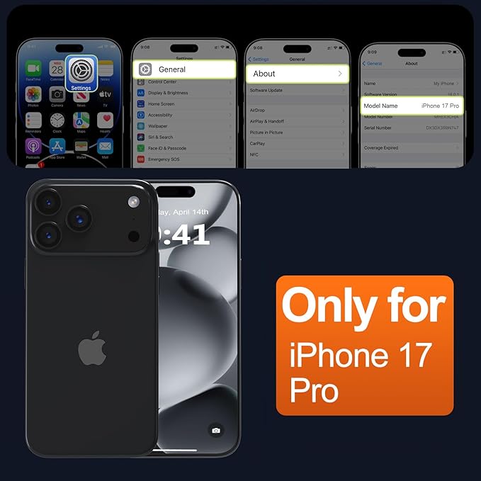 MOCCA Strong Magnetic Compatible with iPhone 17 Pro Case [Compatible with Magsafe] [Full Camera Protection] Slim Translucent Matte Shockproof Phone Case Cover 6.3",Titanium Gray