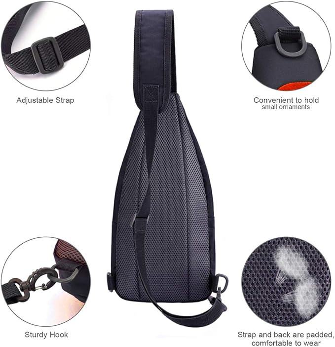 Y&R Direct 14 Colors Lightweight Sling Backpack Sling Bag Travel Hiking Small Backpack for Women Men Gifts