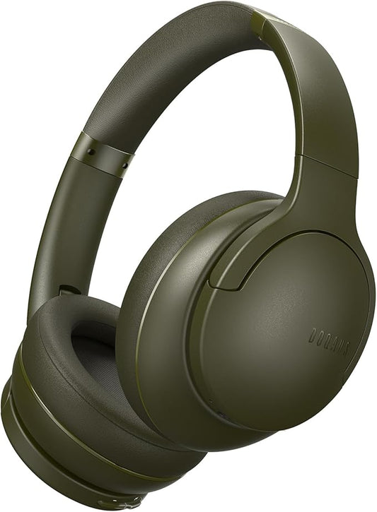 DOQAUS Upgrade Bluetooth Headphones Over Ear, 90H Playtime BT 5.3 Wireless Headphone EQ Modes, Built-in HD Mic, HiFi Stereo Sound, Deep Bass, Memory Foam Cups for Phone/PC&Travel/Gym/Workout