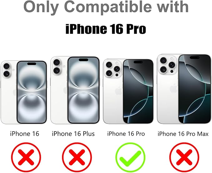 SAKUULO Magnetic for iPhone 16 Pro Case Colourful Leopard Print Pattern [Compatible with MagSafe] [with Screen Protector] Wireless Charge Strengthen Protection Cover, Colourful Leopard (6.3")