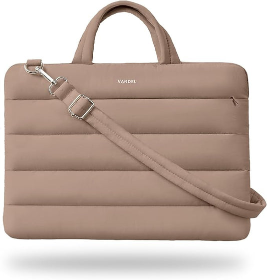 Vandel 15-16 inch Laptop Carrying Case Sleeve with Strap, Shoulder Bag with Handle, 16 in Laptop Bag for Women, MacBook Air 15 Inch Carrying Case, MacBook Pro 16, 15.6 in HP, Dell Lap top Messenger