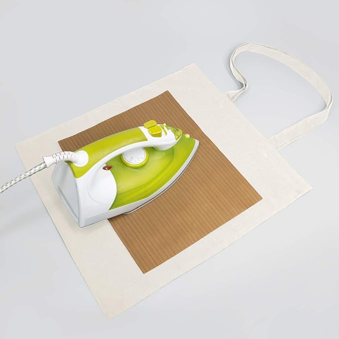 NPBAG 2 | 5 | 15 | 25 | 50 Pack 15'' X 16'' Natural Cotton Tote Bags, Lightweight Blank Bulk Cloth bags with 1pc of PTFE Teflon Sheet (2-Pack)