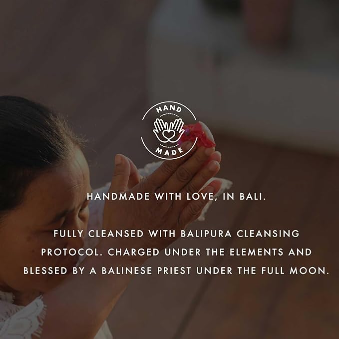 BALIPURA - 4 pc Variety Aura Cleansing Sprays Gift Set with Linen Bag - Infused with Crystal - Organic Essential Oils - 100ml Each