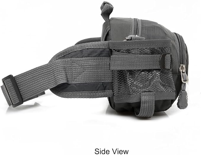 Entchin Fanny Pack for Women Men,Crossbody Belt Bag with 4-Zipper Pockets,Adjustable Waist Bag Pack,One of the Most Popular Travel Essential Gifts for Walking,Traveling,Cycling