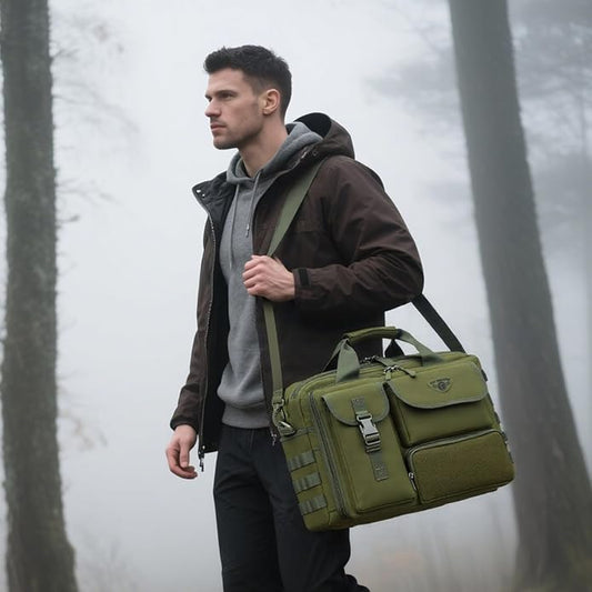 Stypos Tactical Messenger Bag Briefcase for Man Military Laptop Bag 14 Inch/15.6 Inch /17.3 Inch Messenger Shoulder Work Bag