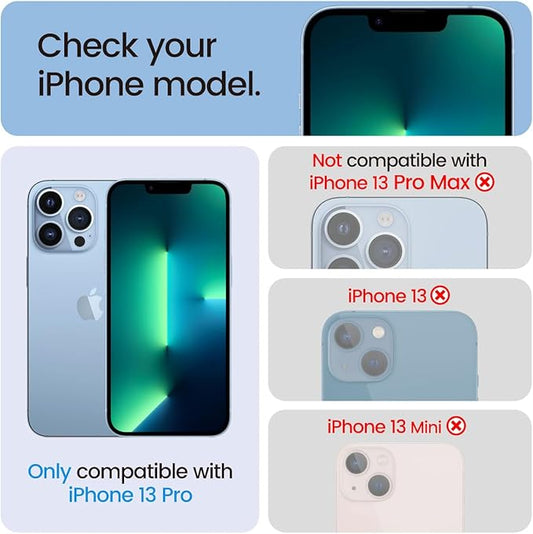 EZ-GLAZ-4+2 Pack for iPhone 13 Pro Privacy Screen Protector[6.1 inches] With Camera Lens Protector, [Drop Protection] 9H Hardness Full Coverage Anti-Spy Tempered Glass Film, Easy to install