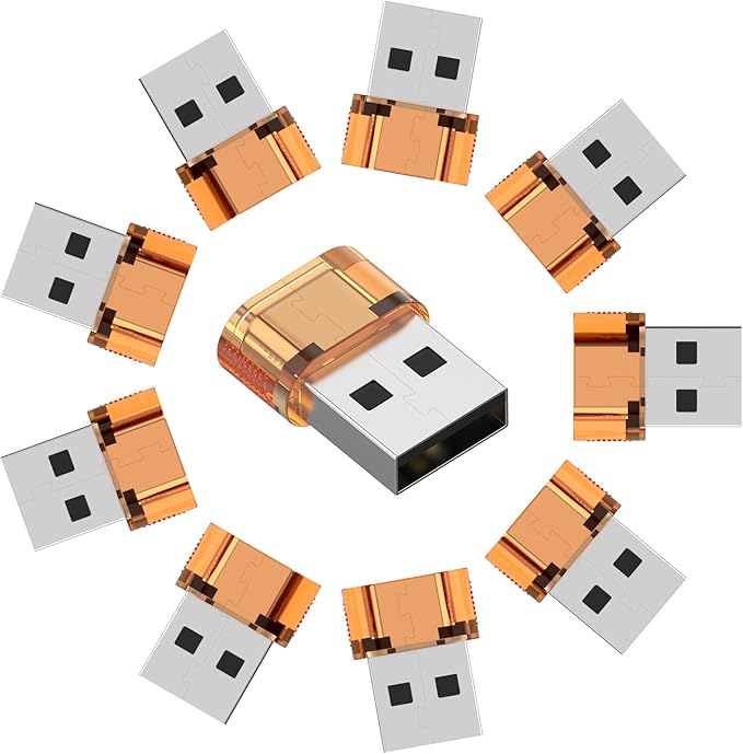 Apple USB-C Adapter Pack, USB C Female to Male Converter for iPhone 15 Plus Pro Max AirPods Pro Orange