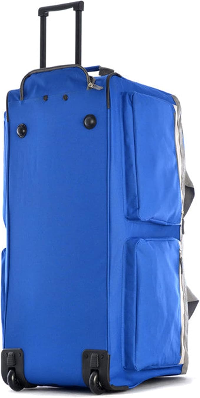 Olympia U.S.A. 29 inch Jumbo Size 8 Pockets Wheeled Rolling Duffel Bag Water Resistant Luggage Lightweight Travel Suitcase with Retractable Handle