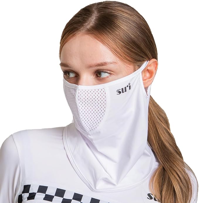 KOREA (Type E) UV Sun Protection Balaclava Half Face Mask - For Golf, Hiking, Running, Cycling & Outdoor Sports
