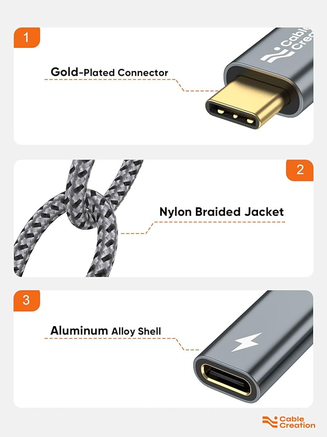 CableCreation USB C to 3.5mm Headphone and Charger Adapter with PD 100W 60W Fast Charging, USB C to Audio Jack Type C to Aux Cord for iPhone 16 15, Galaxy S24/S23/S22 Ultra+, iPad Pro/Air, Pixel 9/8+