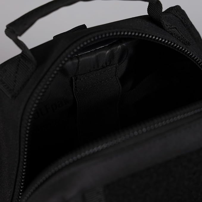 WOLFpak 9L Tactical Sling Bag Alpha Black - Compact Crossbody Backpack for Gym, Travel & EDC – Tactical Shoulder Bag with Multiple Pockets – Lightweight, Durable Sling Pack for Men & Women