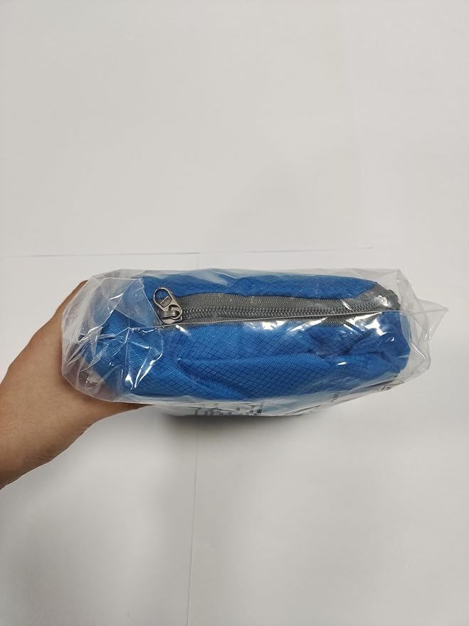 ZOMAKE Lightweight Packable Backpack, 35L Light Foldable Hiking Backpacks Water Resistant Collapsible Daypack for Travel(Light Blue)