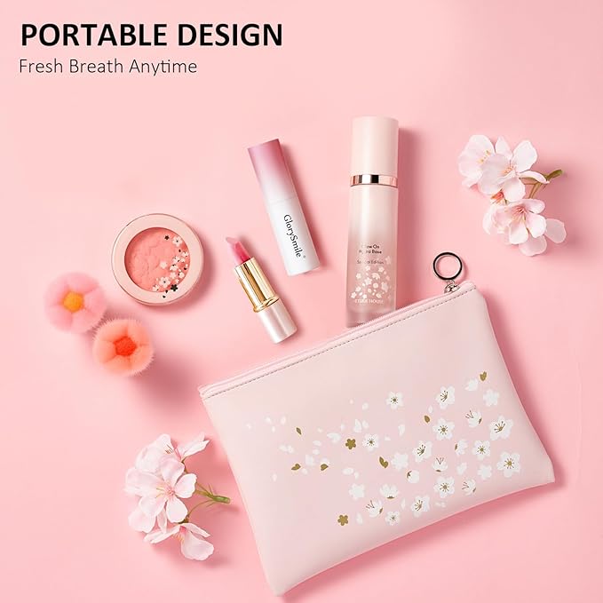 Breath Spray, Mouth Spray Breath Fresheners, Sugar-Free, Bad Breath for Adults, Mint, Peach, and Lemon Flavors, 3 Bottles (1 of Each Flavor)