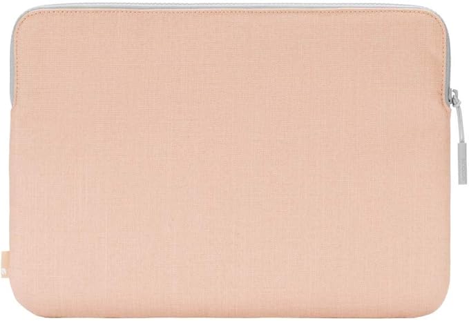 Incase Slim Sleeve with Woolenex for 13" MacBook/Laptop and iPad/Tablet - Padded Carry Case with Faux Fur Lining, Protective Cover, Vislon Zipper for Easy Access, Durable - Blush Pink