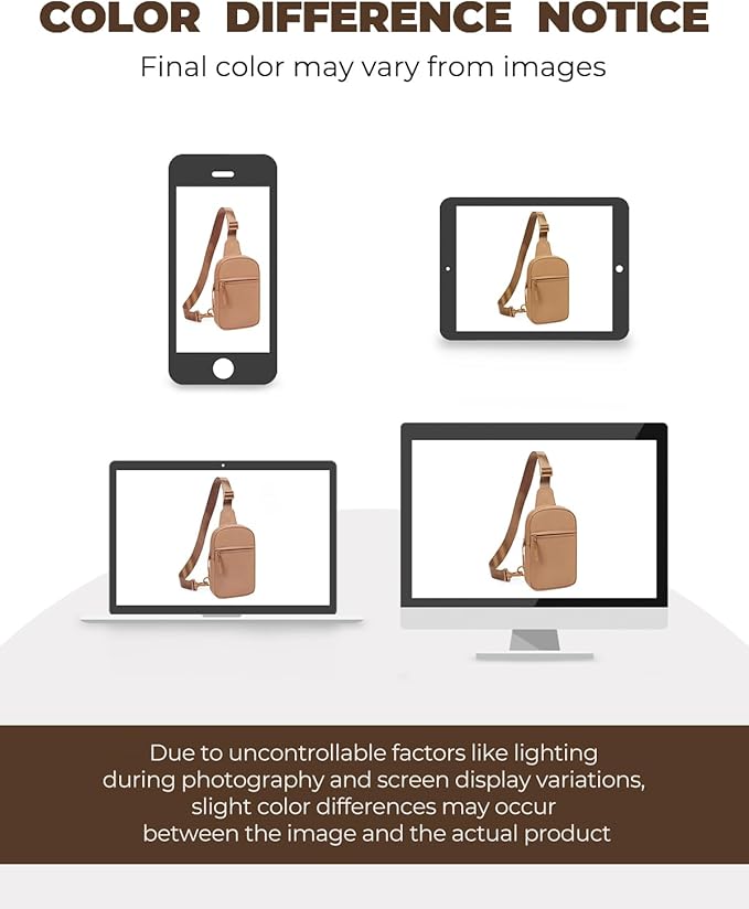 CHOLISS Small Sling Bag for Women and Men, Crossbody Bags Trendy Fanny Packs Chest Bag with Extended Strap